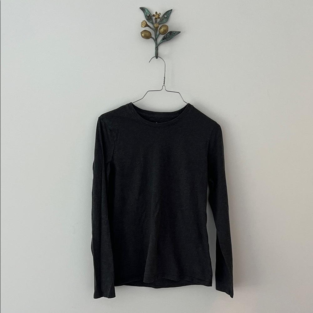 Charcoal Grey Long Sleeve T Shirt